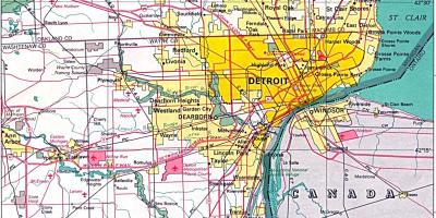 Захын Детройт газрын зураг
