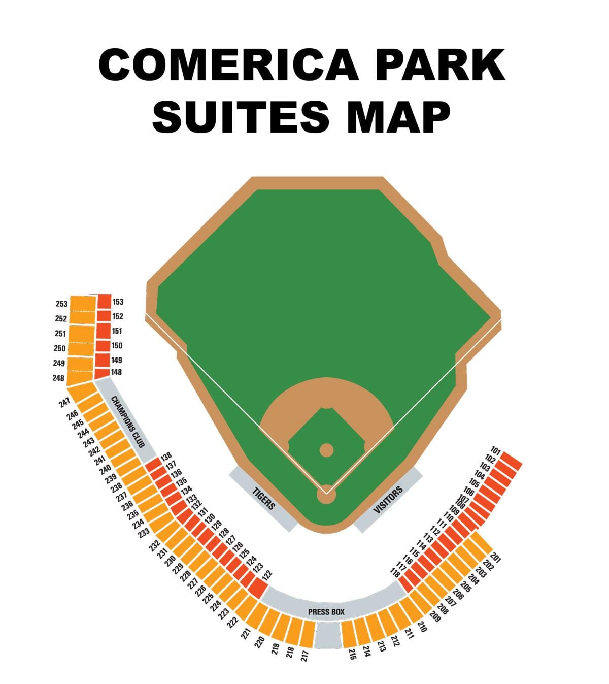 comerica парк зураг суудал