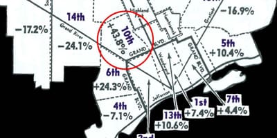 Детройт precinct газрын зураг